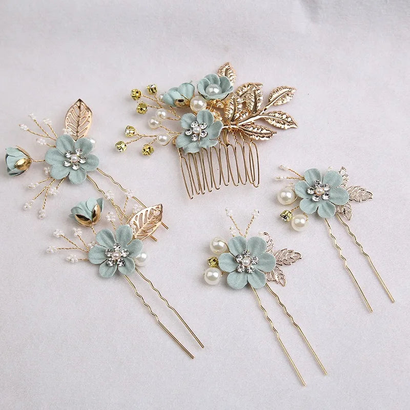 5Pcs/Set Bridal Hair Accessories for Women