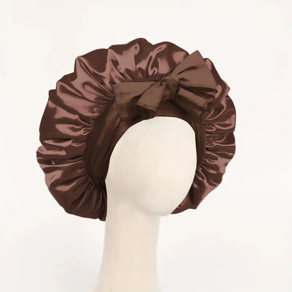Satin Bonnet Silk Bonnet Adjustable Bonne For Sleeping