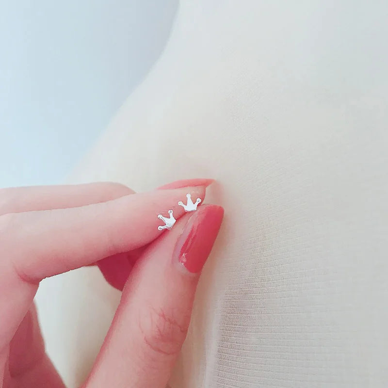 Heart Stud Earrings for Women Hypoallergenic