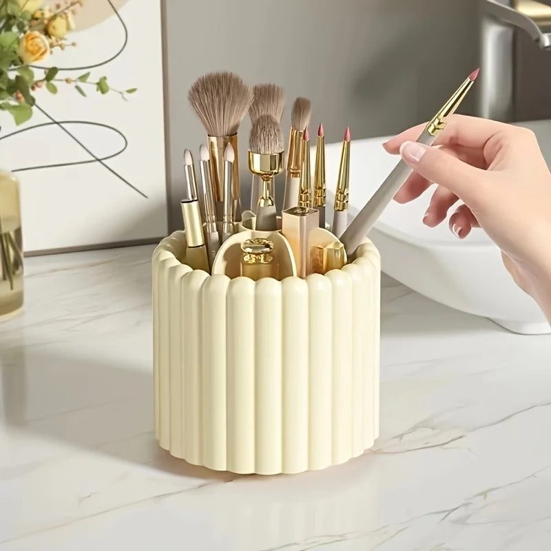 Makeup Brush Storage Cartridge Dust-proof Eye Shadow Foundation Make-up Lipstick Pen Cartridge Dresser Sorting Box Desktop Shelf