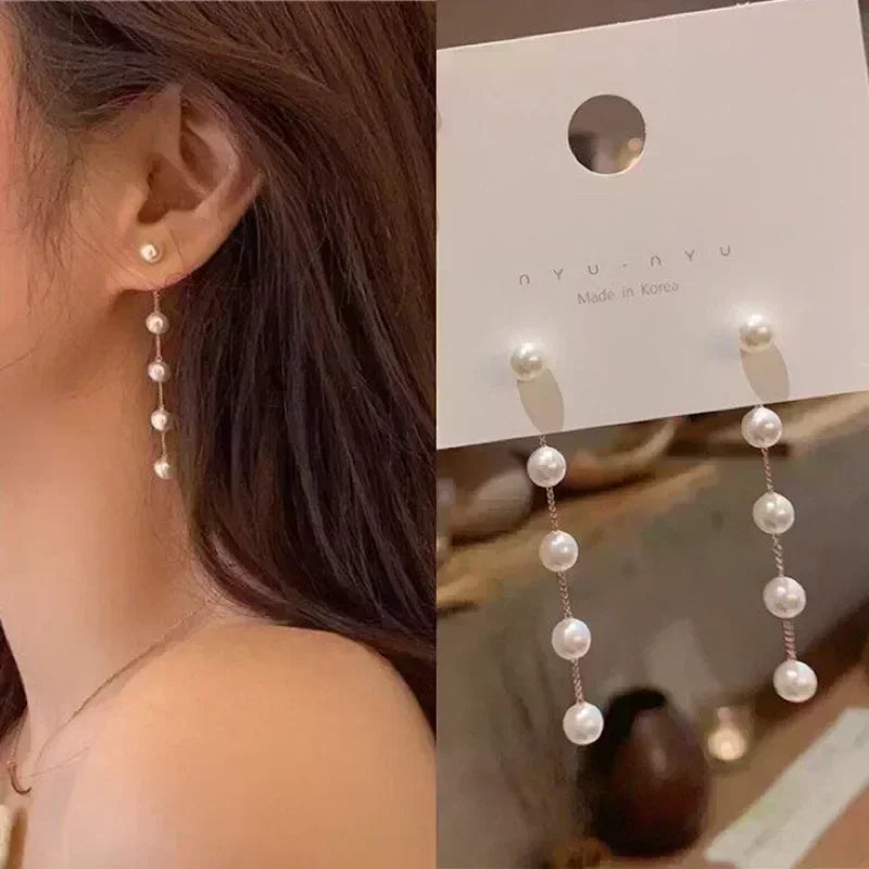 Simple Golden Metal Style Matte Hexagon Earrings