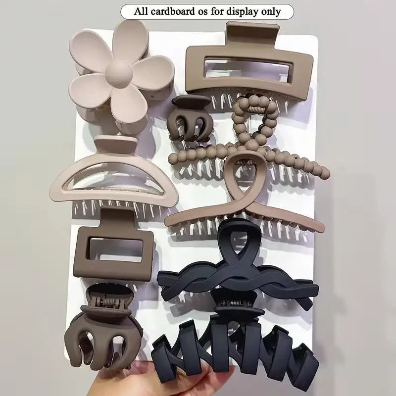 Set of 10 Hair Claw Clips – Versatile for Daily, Party, Beach, Beautiful Gift Friends