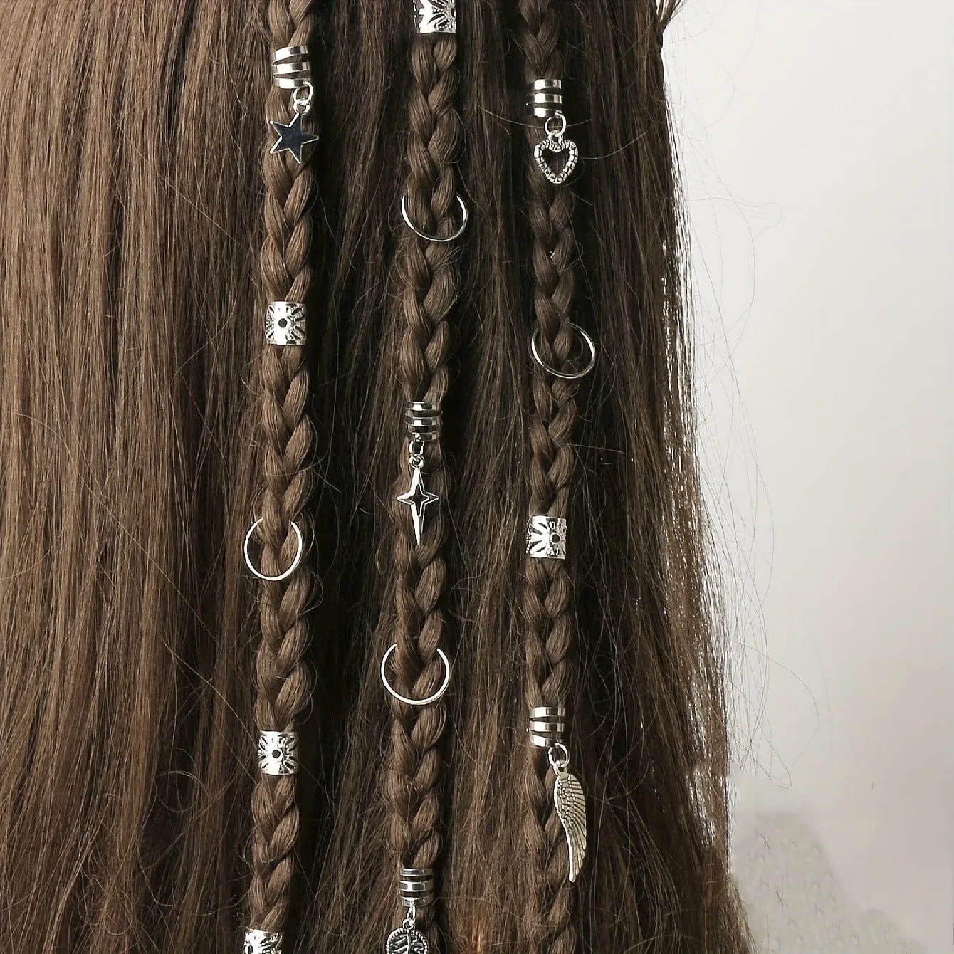 45pcs Alloy Braid Hair Ring Dreadlock Hair Ring - Hippie Style Hair Accessories