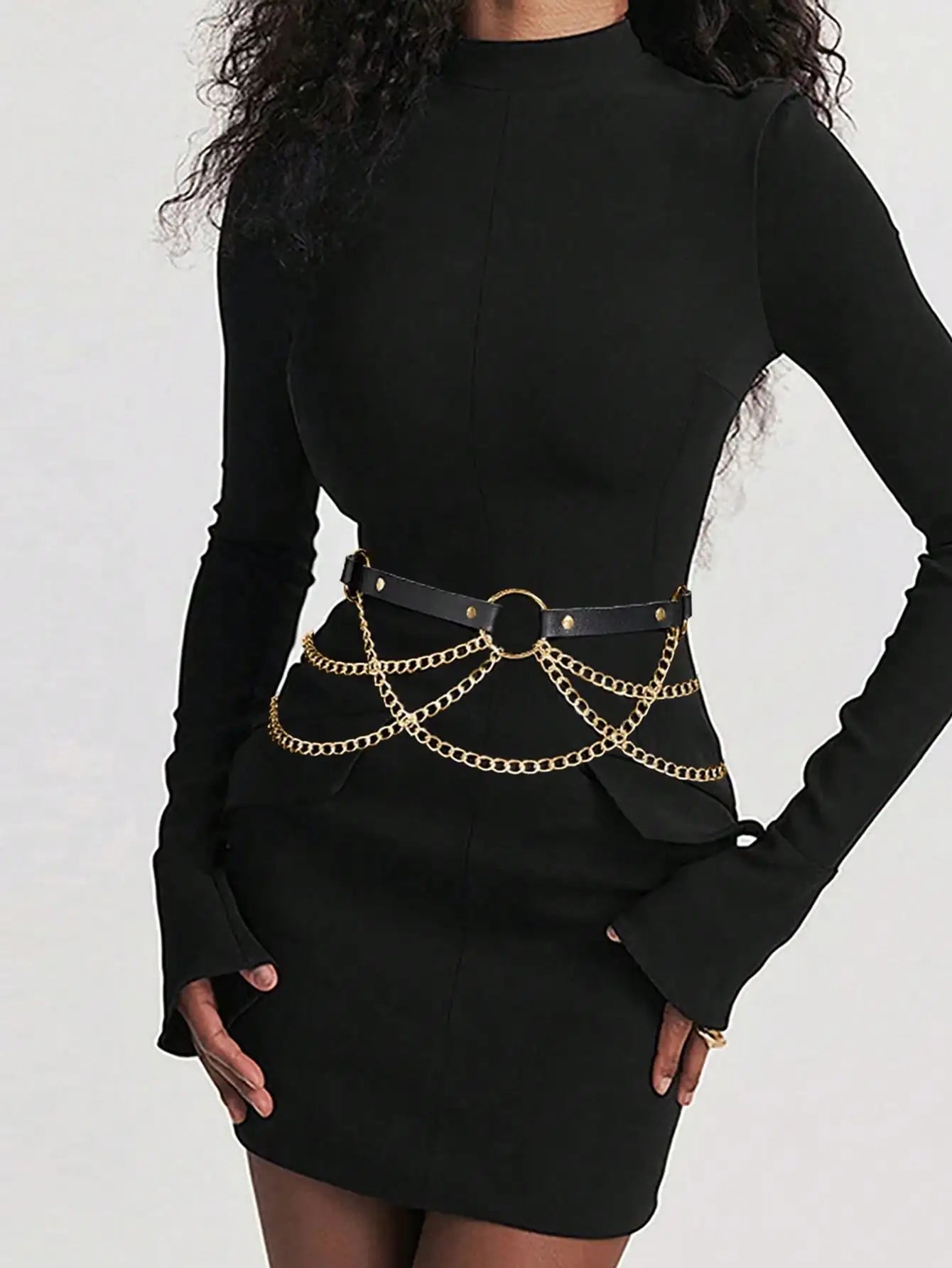 Women's Leather Harness Belt – Sexy Bodycon