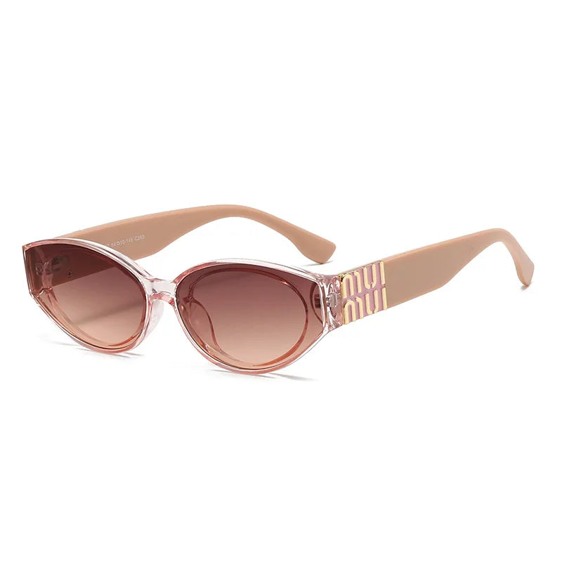 Minimalist Oval Sunglasses – Women's Fashion