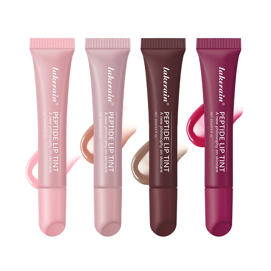 Lip Hydrating Lip Gloss Glitter Glossy Plumping Lipgloss High Shine Glass Finish Nude Colors Shiny Jelly Liquid Lipstick