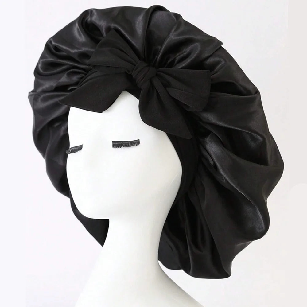 Satin Bonnet Silk Bonnet Adjustable Bonne For Sleeping