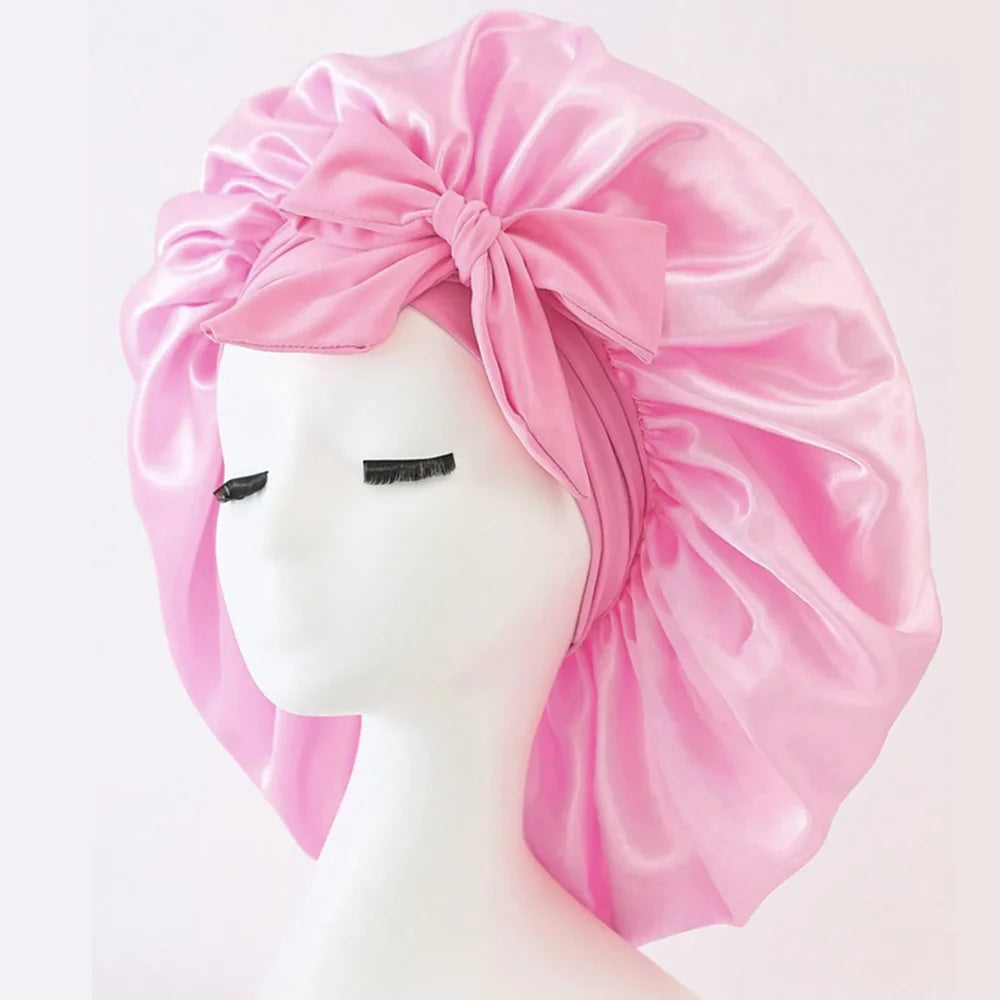 Satin Bonnet Silk Bonnet Adjustable Bonne For Sleeping