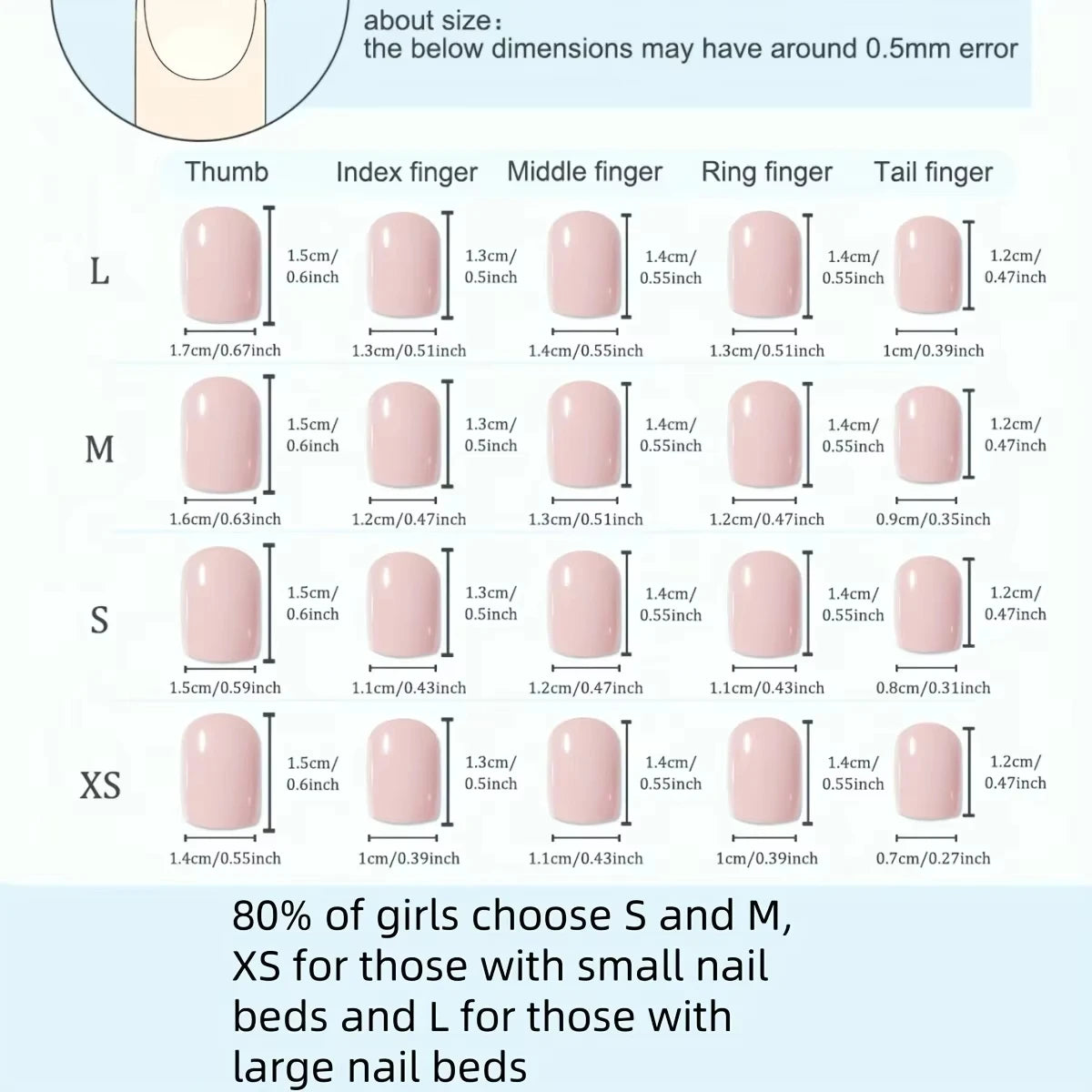 Handmade Press-On Nails Blue Glossy Fish & Bubbles Design