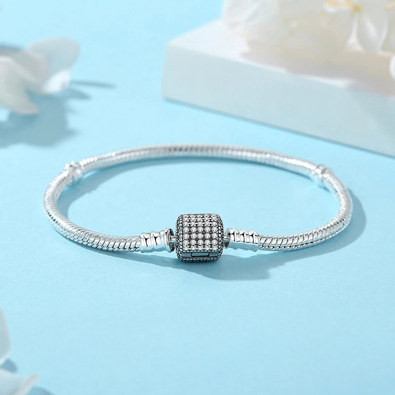 Original 925 Sterling Silver Bracelets Bangles Love