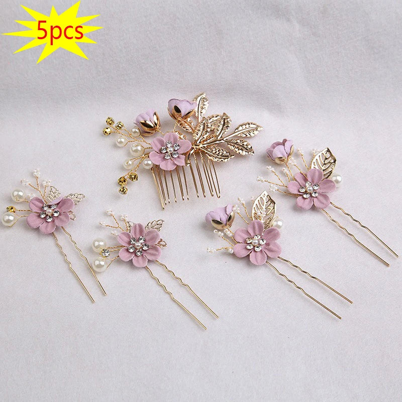 5Pcs/Set Bridal Hair Accessories for Women
