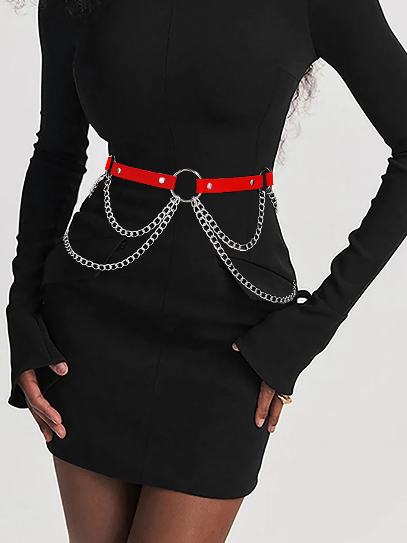 Women's Leather Harness Belt – Sexy Bodycon