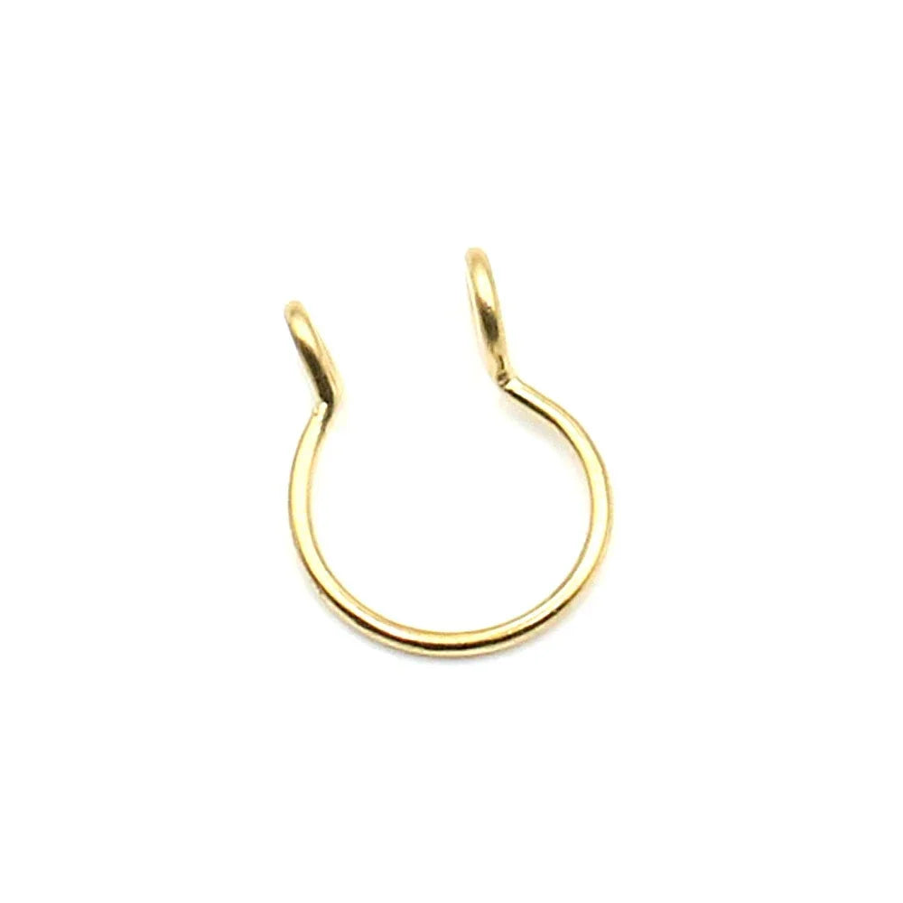 2 Sizes U Shaped Fake Nose Rings
