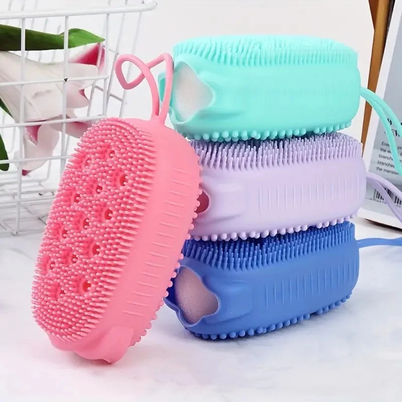 Silicone Bubble Brush Double-Sided Exfoliating Soft Bath