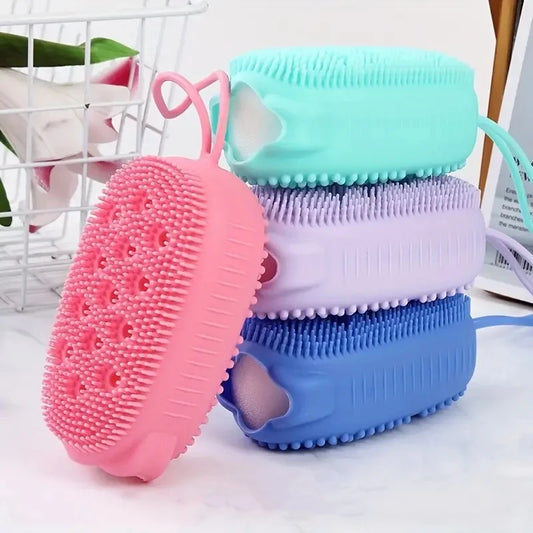 Silicone Bubble Brush Double-Sided Exfoliating Soft Bath