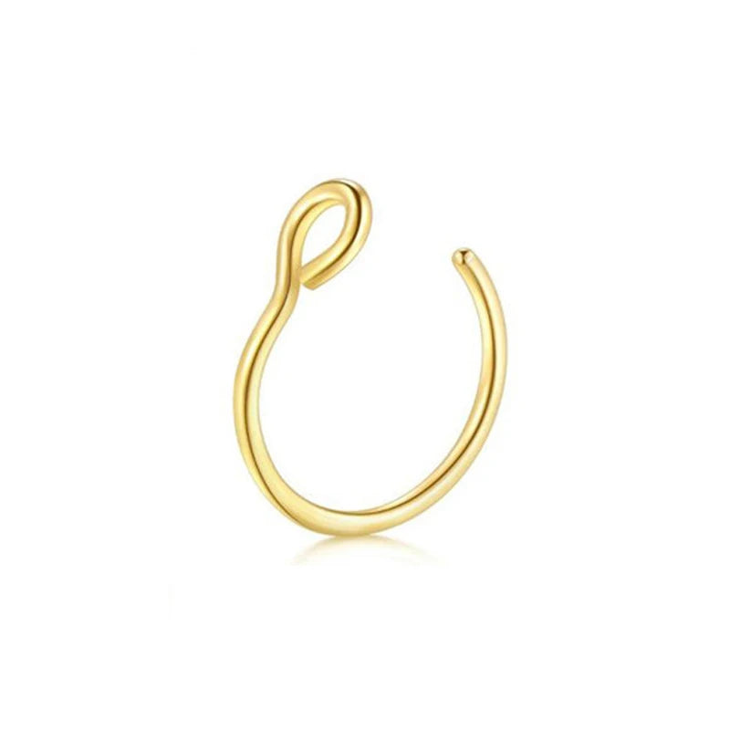 2 Sizes U Shaped Fake Nose Rings