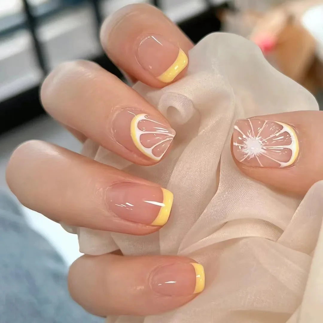 Short Fake Nails French