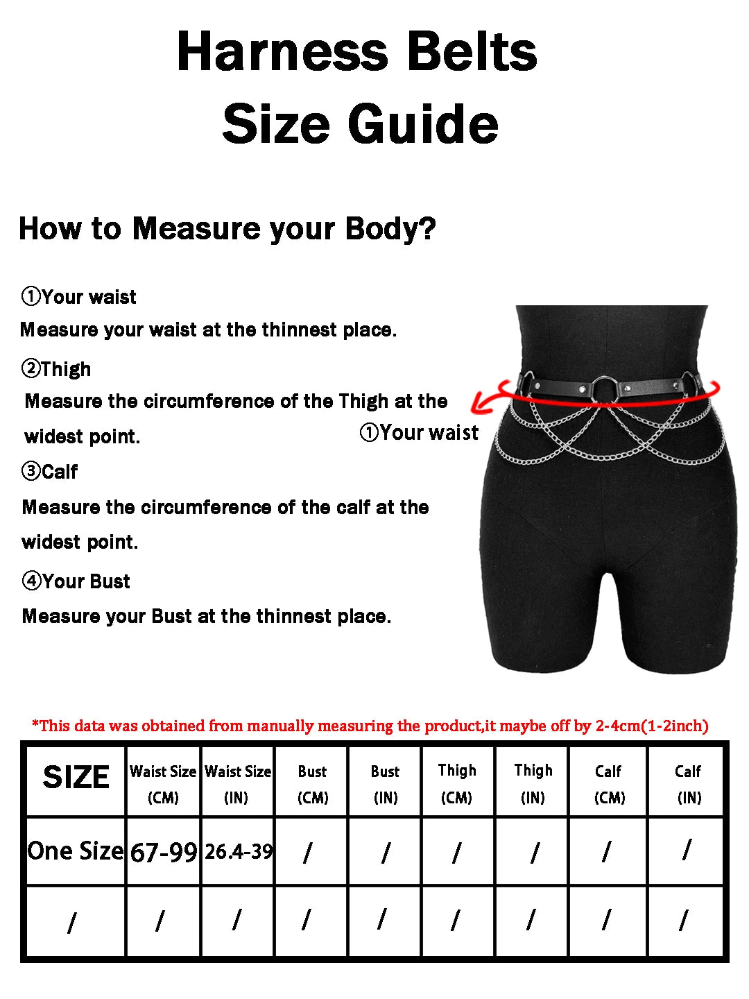 Women's Leather Harness Belt – Sexy Bodycon