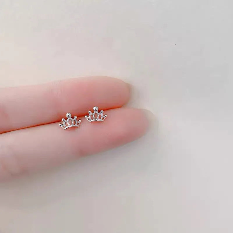 Heart Stud Earrings for Women Hypoallergenic