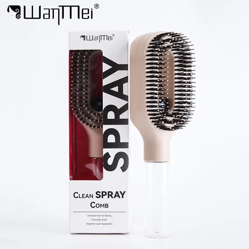 2in1 Sprayer Comb Detangling Scalp Massage Hairbrush with Spray Bottle