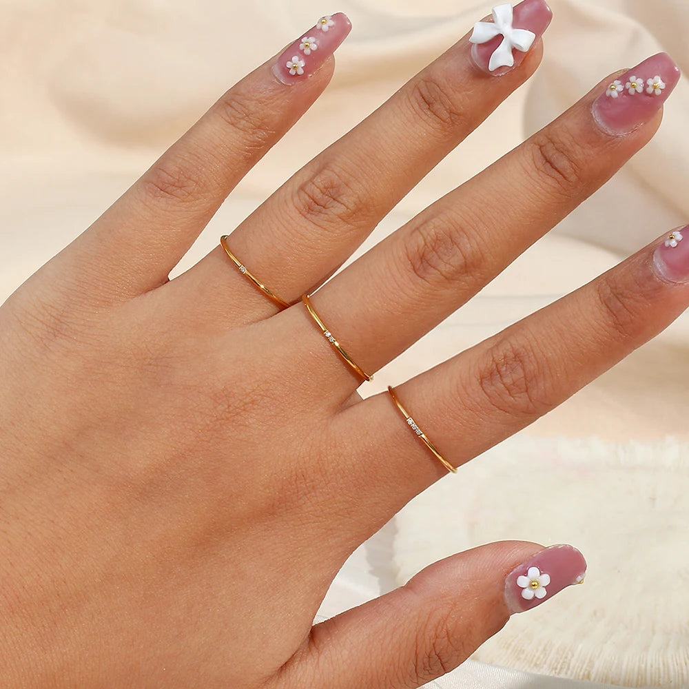 Tarnish Free New Minimalist Ring