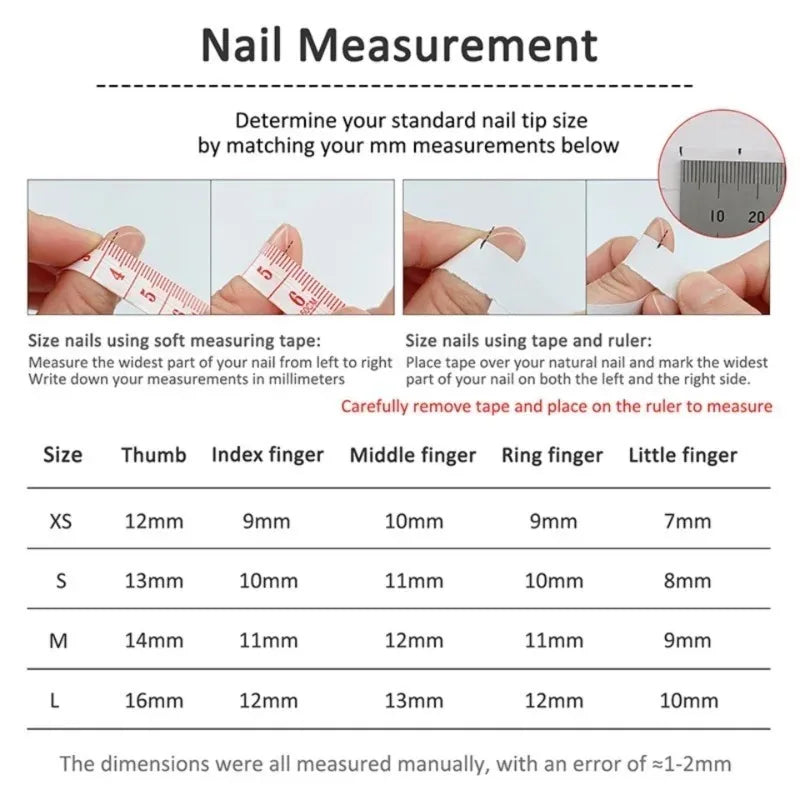 10Pcs Cute Handmade Press on Nails