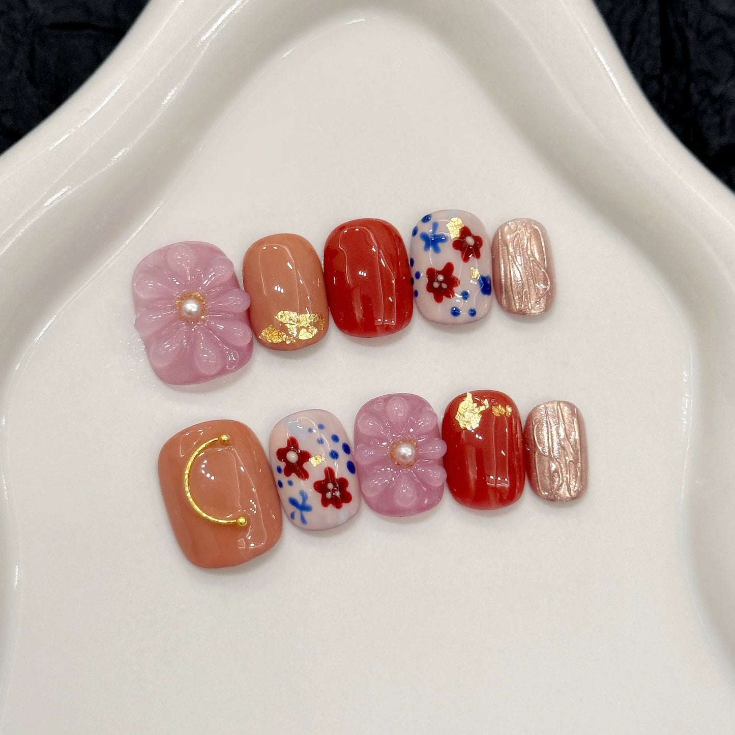 10Pcs Cute Handmade Press on Nails