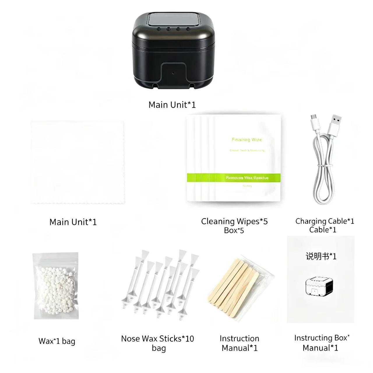 Portable mini wax heater for hair removal