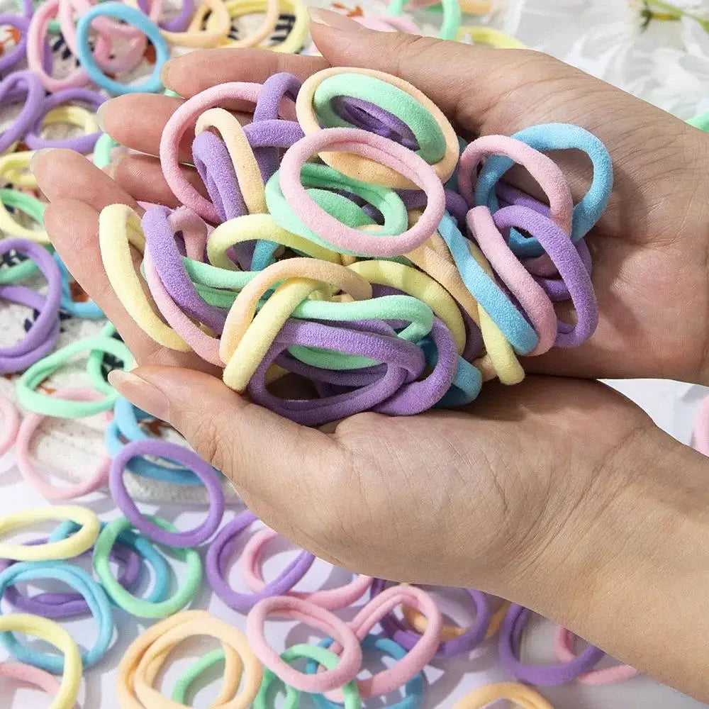 30-200pcs Hair Accessories for Women girl Basic Hair Bands