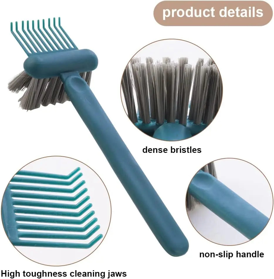 1/2 Pcs Hair Brush Cleaning Tool 2-In-1 Comb Cleaning Brush