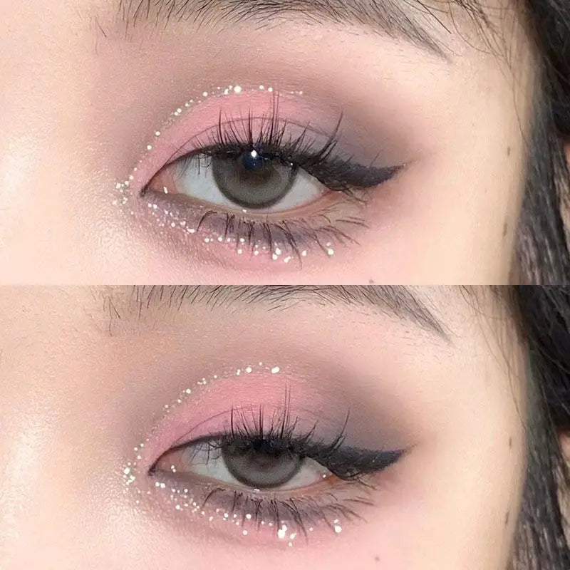 New 7 Colors Sweet Cool Smoked Eyeshadow Palette Pink-black Hot Girl Glitter Pearly Shadow Eyes Korean Makeup Pallet Cosmetics