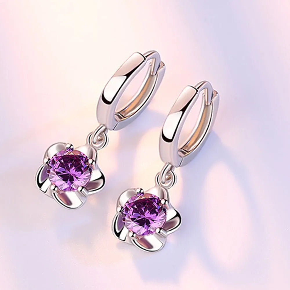 925 Sterling Silver Earrings Jewelry High Quality Retro