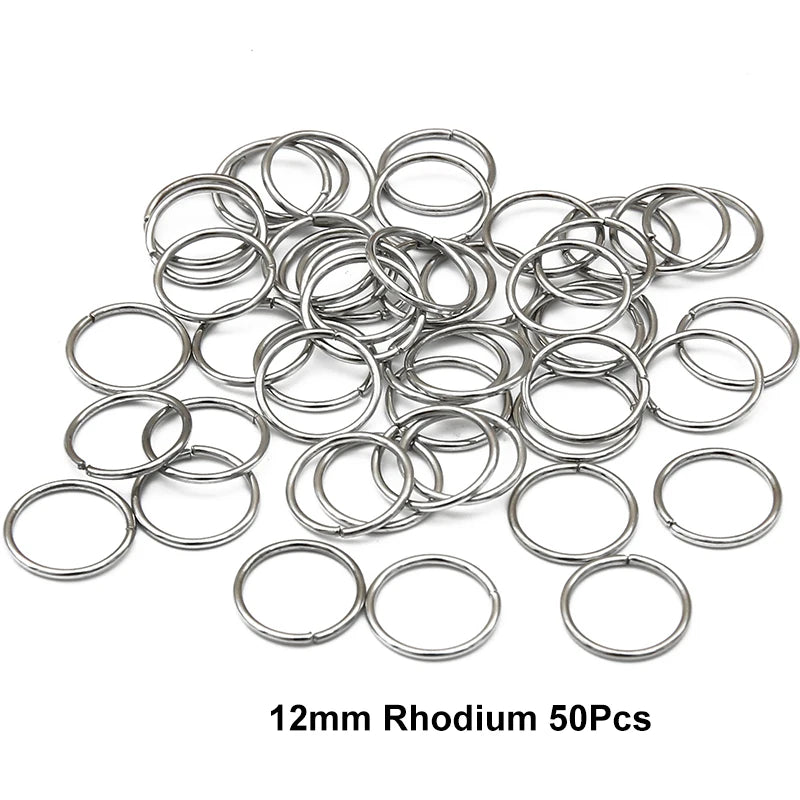 10-50Pcs 10-16mm Hair Rings Metal African Braid Dreadlocks Bead Hair