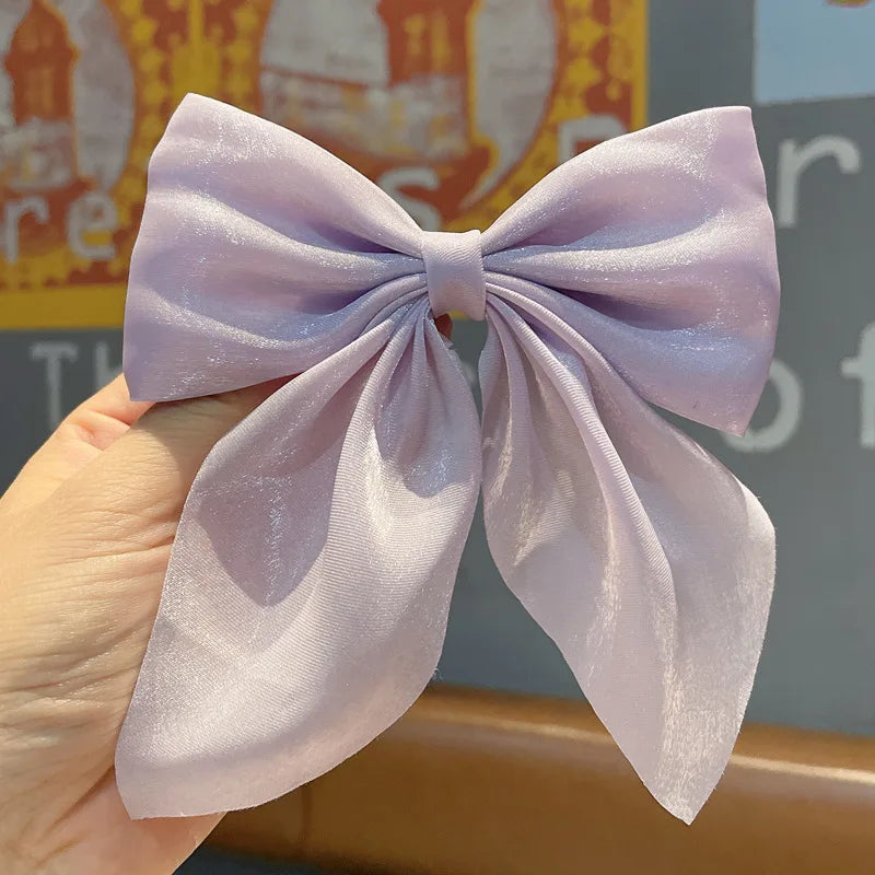 Bow Tassel Hair Barrettes Set – 3 Pieces