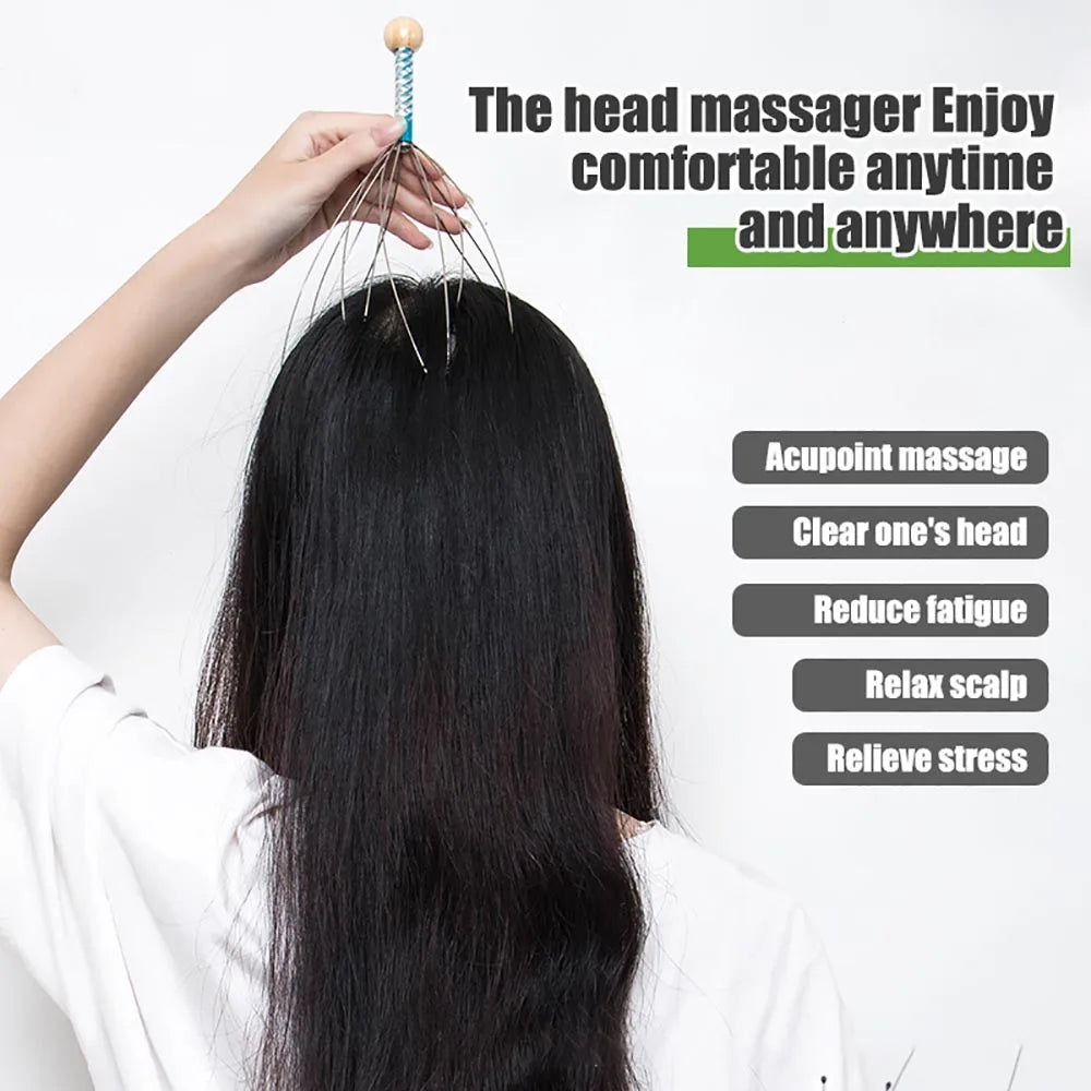 Octopus Head Massager Scratching Scalp Relaxation