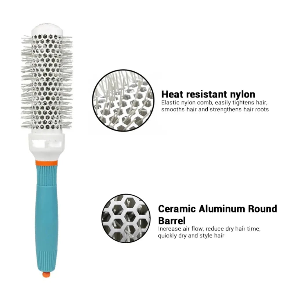Professional Salon Hair Styling Brush Round Barrel Curly Hair Comb