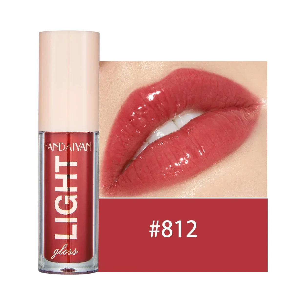 Glitter Pearlescent Lip Gloss Moisturizing Lasting Non-Stick Cup Sexy Shimmer Shine Red Liquid Lipsticks Women Makeup Cosmetics