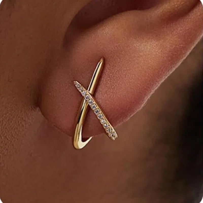 Gold Earrings for Women Trendy, 14K Gold Plated