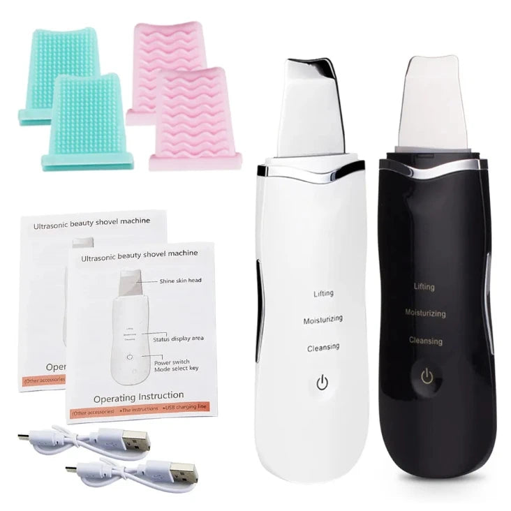 Electric Ultrasonic Skin Scrubber Vibration Face Spatula