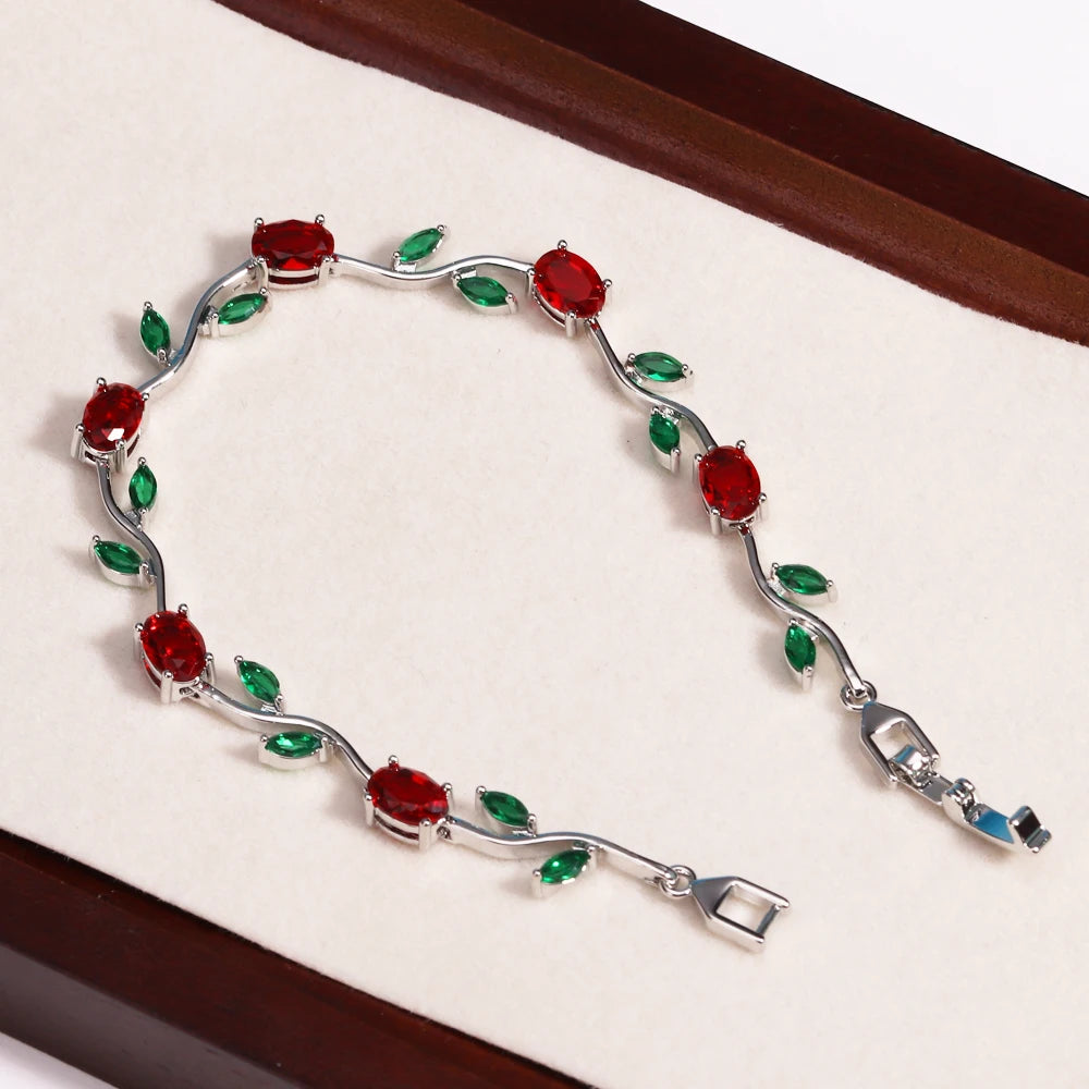 Luxury 16 Colors Sparkling Leaf Cubic Zirconia