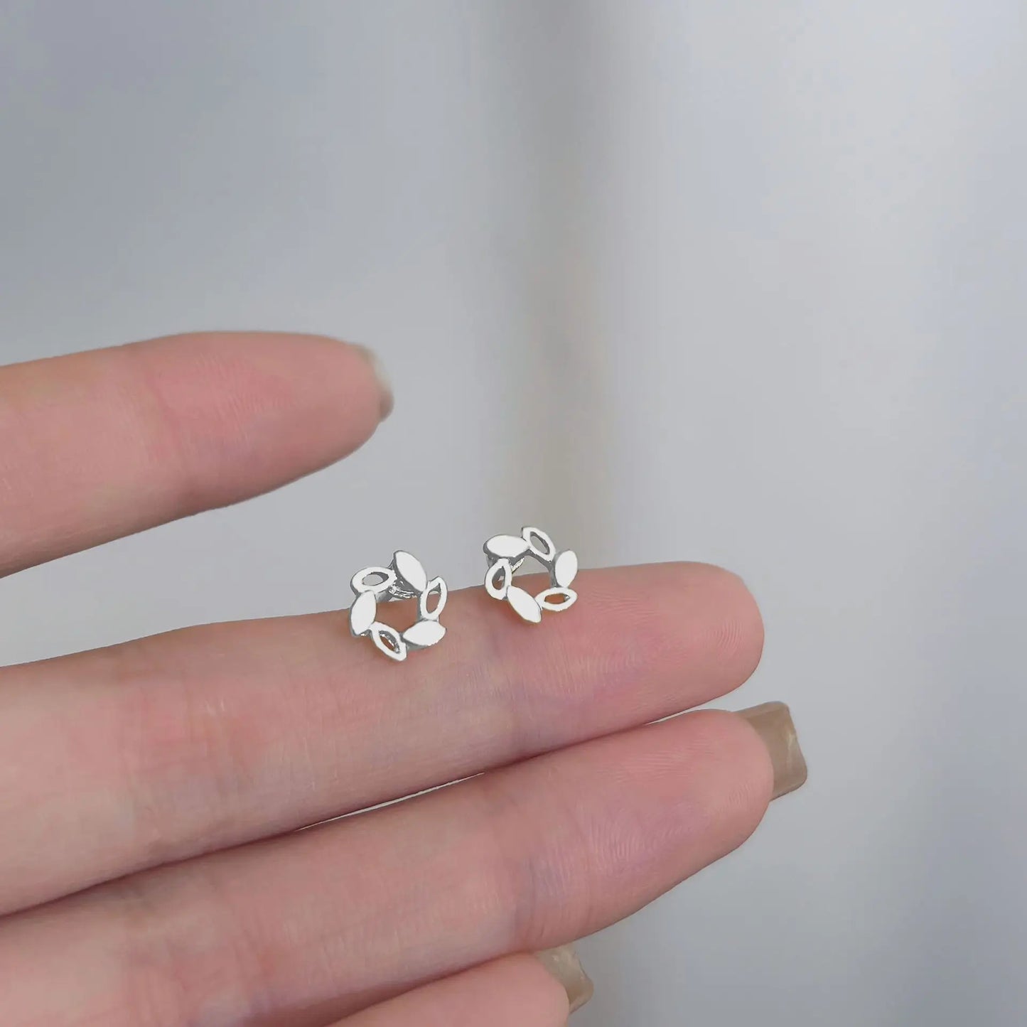 Heart Stud Earrings for Women Hypoallergenic