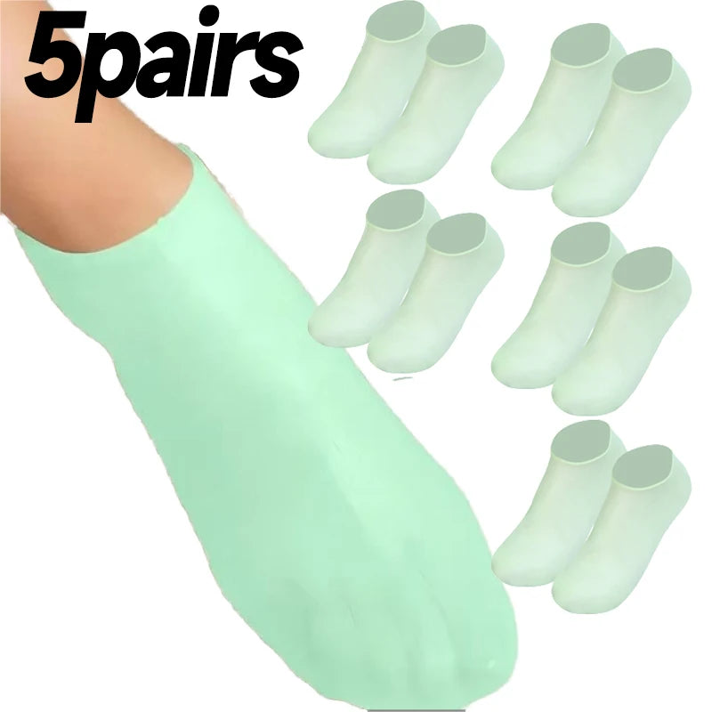 Silicone Moisturizing Foot Socks – Spa Gel Care