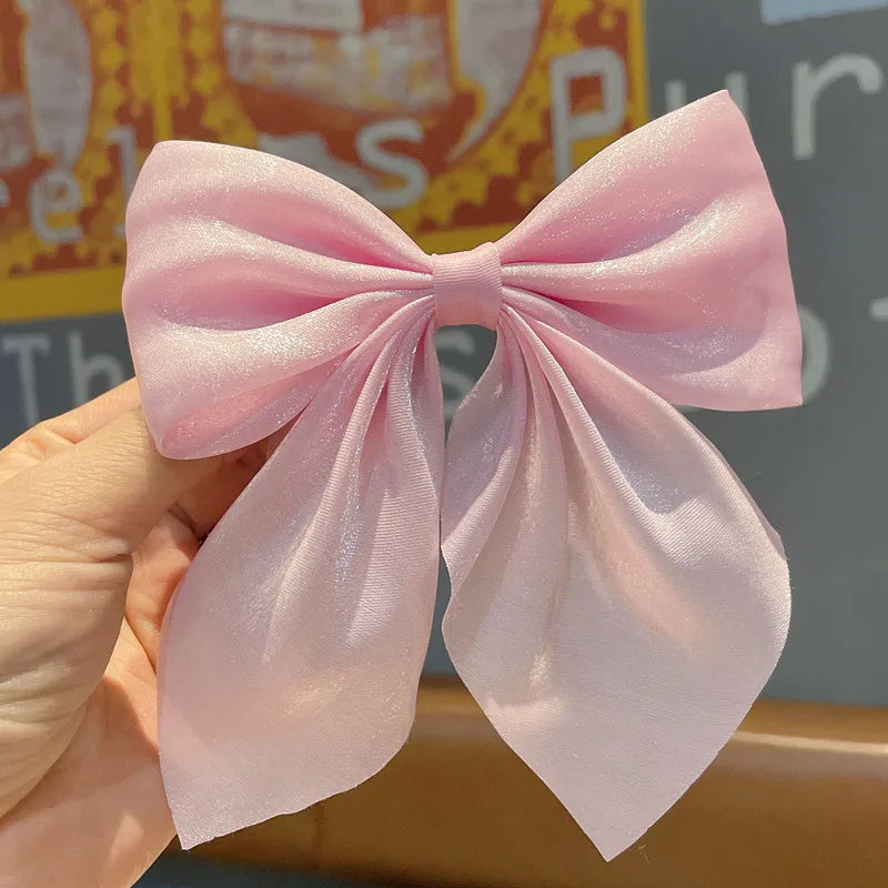 Bow Tassel Hair Barrettes Set – 3 Pieces