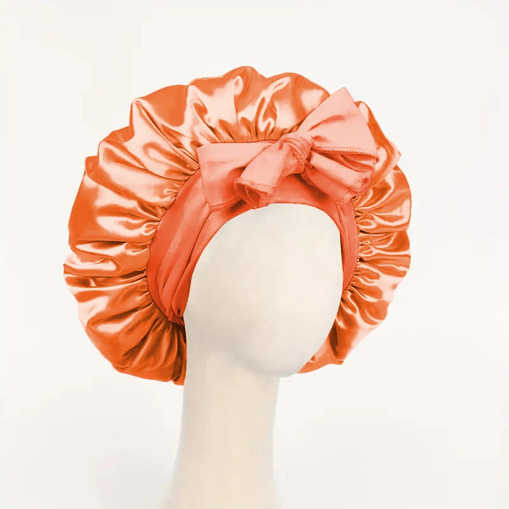 Satin Bonnet Silk Bonnet Adjustable Bonne For Sleeping