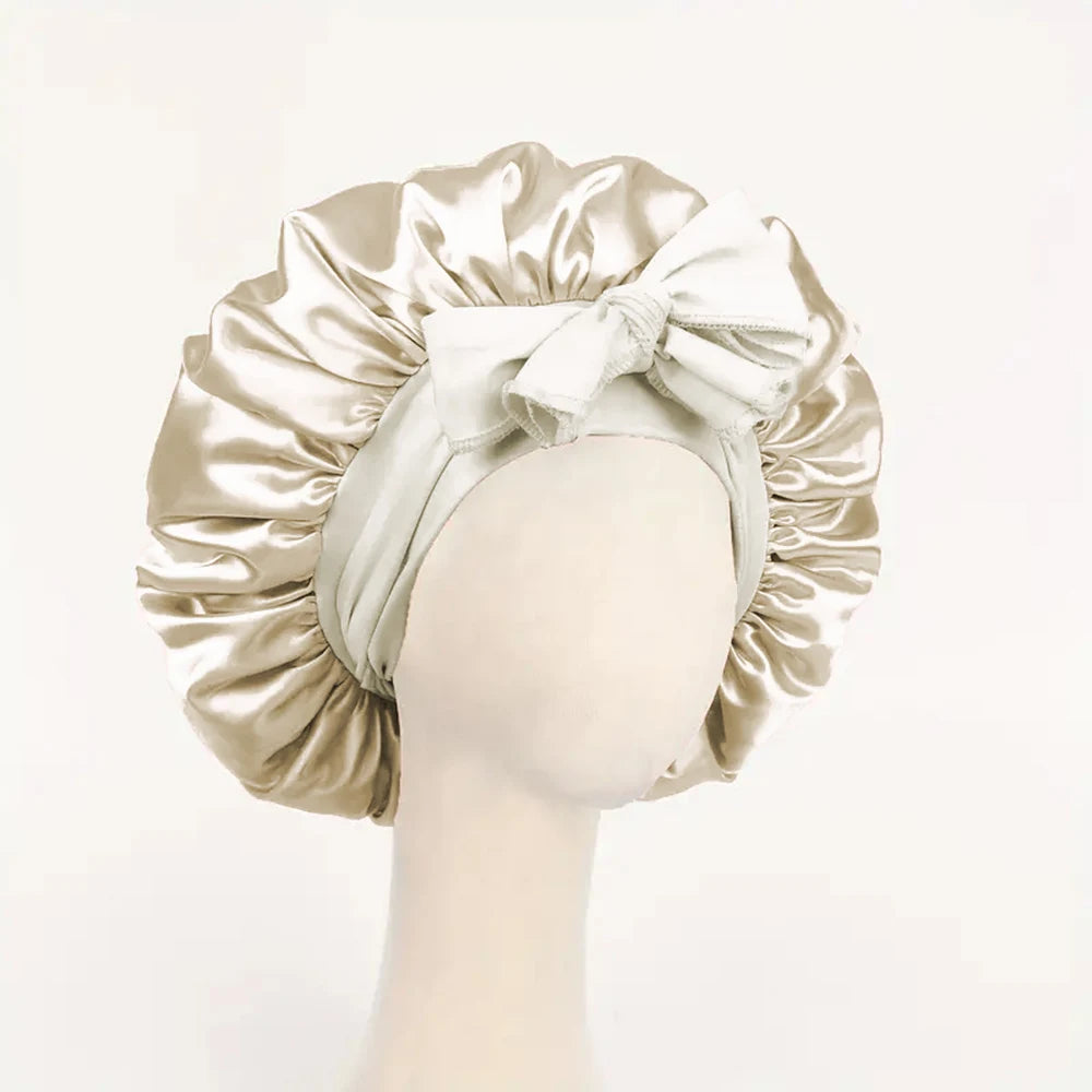 Satin Bonnet Silk Bonnet Adjustable Bonne For Sleeping
