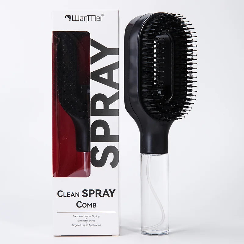 2in1 Sprayer Comb Detangling Scalp Massage Hairbrush with Spray Bottle
