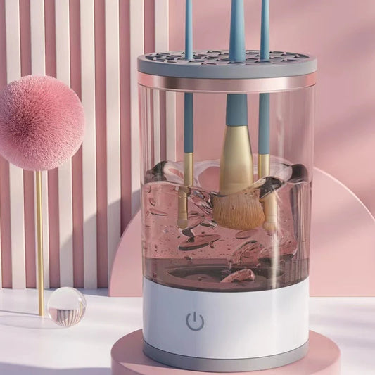 Automatic Rotating Brush Cleaner For All Makeup