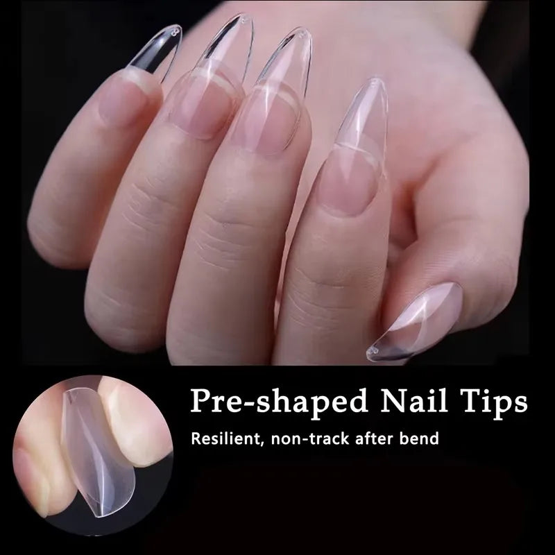 600 Almond-Shaped Nail Tips