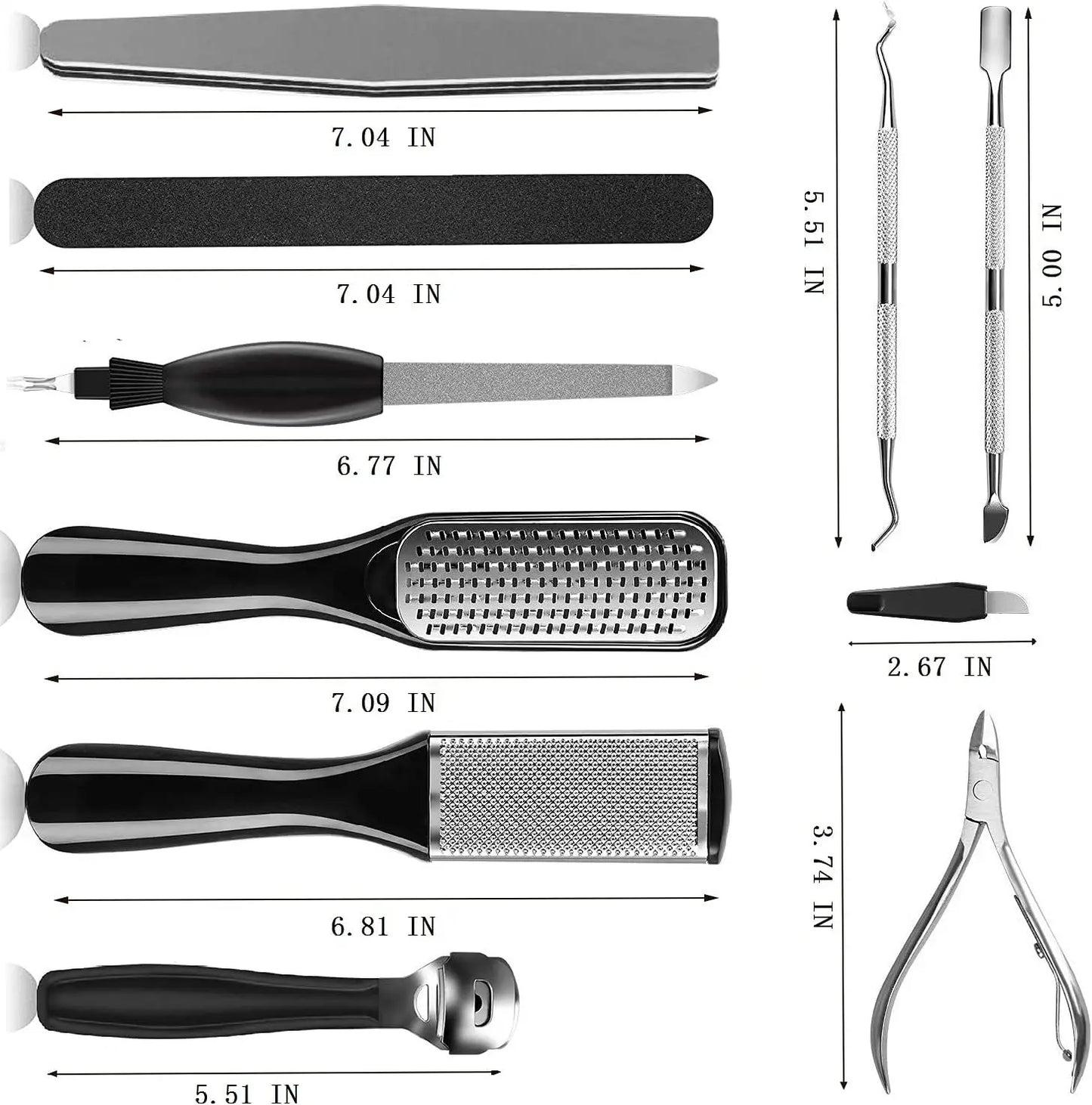 Stainless Steel Pedicure Kit – Professional Set