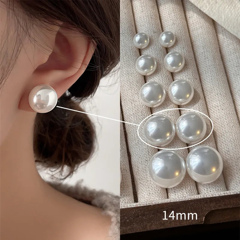 New 925 Sterling Silver Pearl Earrings